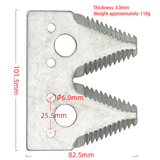 For John Deere harvesters. One-Piece Agricultural Blades - Durable High-Strength Alloy for Harvesters/Mowers, Ideal for Crop Cutting & Weed Trimming