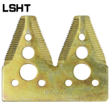 For John Deere harvesters. One-Piece Agricultural Blades - Durable High-Strength Alloy for Harvesters/Mowers, Ideal for Crop Cutting & Weed Trimming